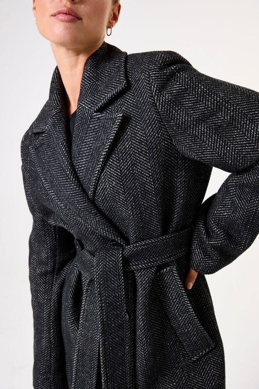 GARCIA Herringbone kaput