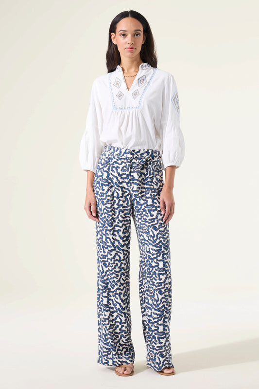 GARCIA Printed duge hlače