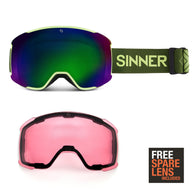 SINNER ski naočale ONE SIZE / Green