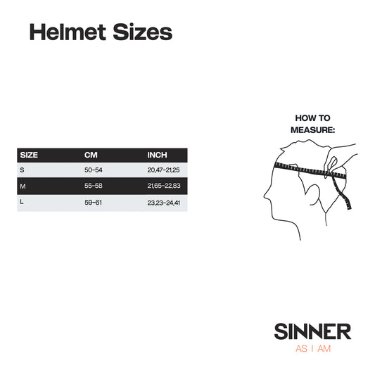 SINNER kacige 57 / Black